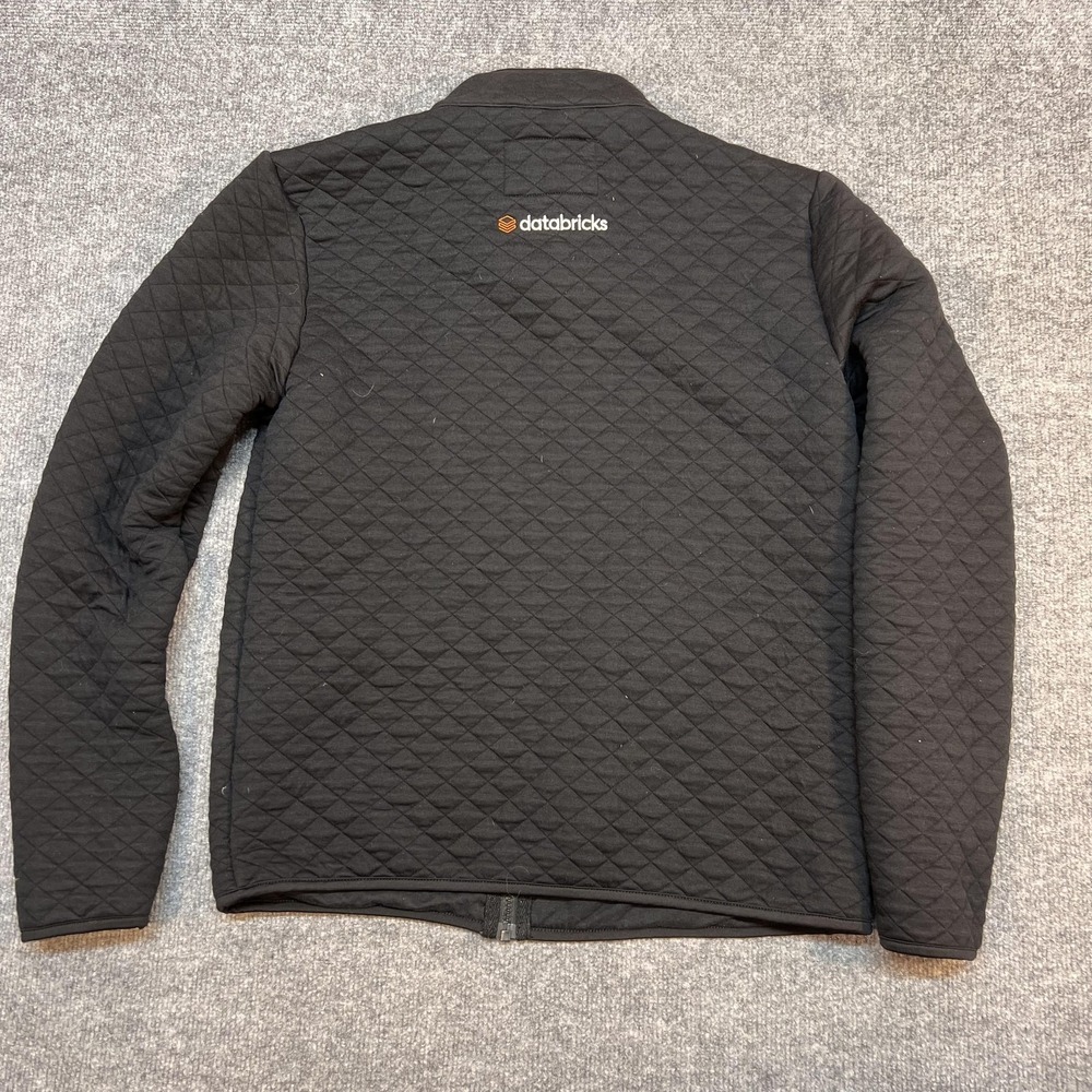Marine Layer Jacket Womens Medium Black Quilted Full Zip Tech Summit Databricks - Picture 5 of 11